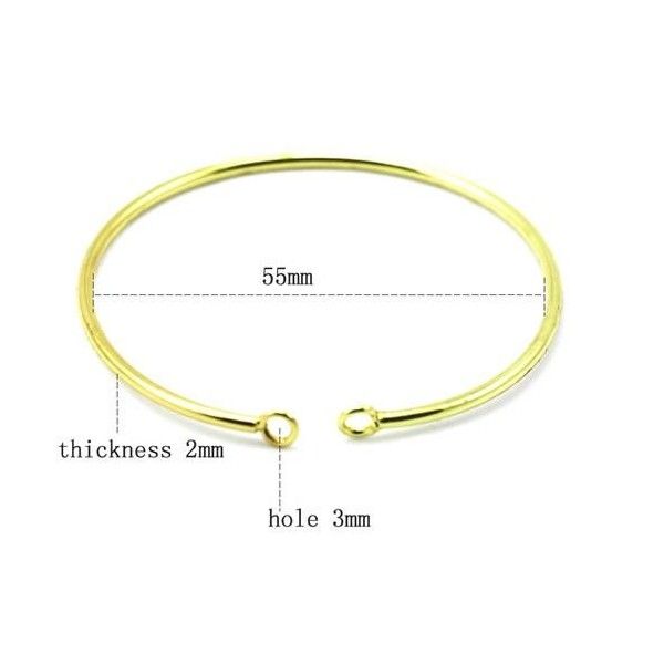 BN1129449 PAX 1 Support bracelet Jonc avec anneau 55mm couleur Doré