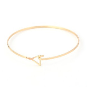 Support bracelet Jonc avec Triangle Cuivre couleur Doré