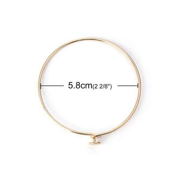 PS110112045 PAX 2 Supports bracelet Jonc plateau couleur Doré