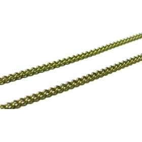 Apprêt bijoux 1 m BR ref P096 Chaine maille fine qualité laiton