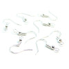 Boucles d'oreille crochets métal couleur ARGENT VIF