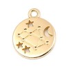 PS11652703 PAX 5 pendentifs médaillon Signe du Zodiaque Gémeaux Constellations métal coloris Doré