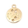 PS11652704 PAX 5 pendentifs médaillon Signe du Zodiaque Scorpion Constellations métal coloris Doré