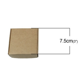 Emballages carton craft, Emballage Cadeau, Rectangle 7.5cm