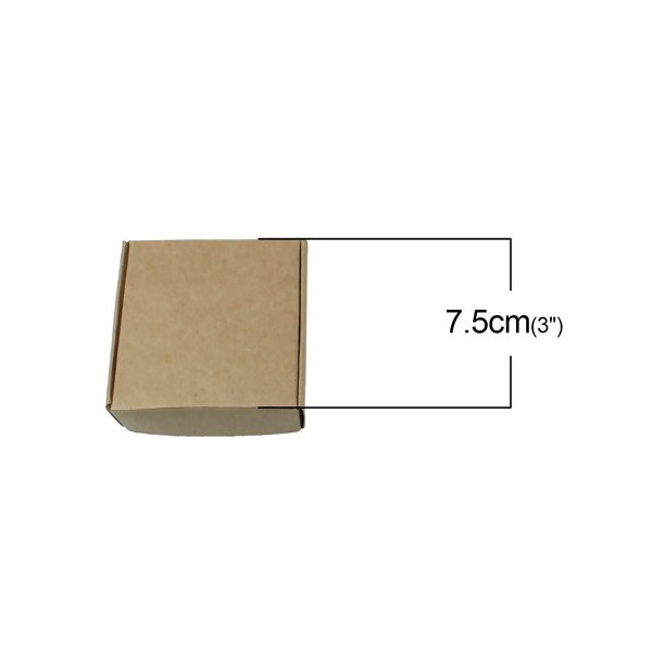 Emballages carton craft, Emballage Cadeau, Rectangle 7.5cm