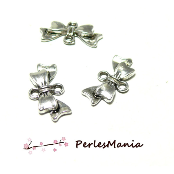 PAX: 50 CONNECTEURS PERLES INTERCALAIRES NOEUDS VIEIL ARGENT H1193011 , DIY