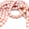 1 fil d'environ 51 perles Jade Mashan Rose Saumon pale 8mm H8XS22