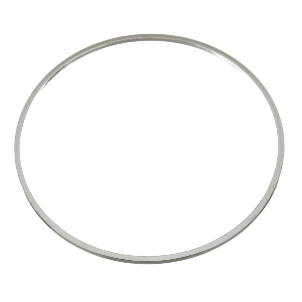 pendentifs grand anneau connecteur fermé rond 46mm Acier Inoxydable couleur Argent Platine