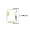Cartes de présentation Rectangle Oiseaux, pour boucles d'oreilles
