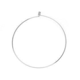 Colliers Torque JONC RIGIDE 2mm métal coloris Argent Platine