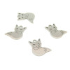 Pendentifs Renard 14mm en Acier Inoxydable 304 Coloris Argent pour bijoux raffinés