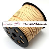 cordon en suédine Beige 3mm