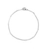 Bracelet 20,5 cm avec bille 3mm en Acier Inoxydable 304 coloris Argent Platine