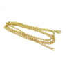 Sautoir 75cm maille fine 2.5mm en Acier Inoxydable 304 coloris Doré