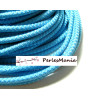 1 mètre de CORDON CORDE TRESSEE 5mm BLEU H11311QUALITE