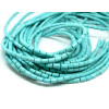 HG11042 Lot 1 fil d'environ 170 Perles intercalaires rondelles turquoise reconstituées 4 par 2mm Turquoise Coloris 13