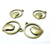 2 pieces bronze oiseau rond ref A 13762