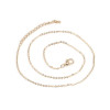 Colliers Chaîne 42cm Maille 2,2x1,6mm Métal Doré