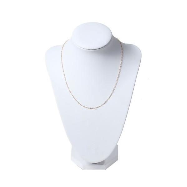 Colliers Chaîne 42cm Maille 2,2x1,6mm Métal Doré