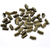 PS1114626 PAX 50 Griffes, Pince, ATTACHE RUBAN,  embouts, serre fils 13mm metal couleur BRONZE 