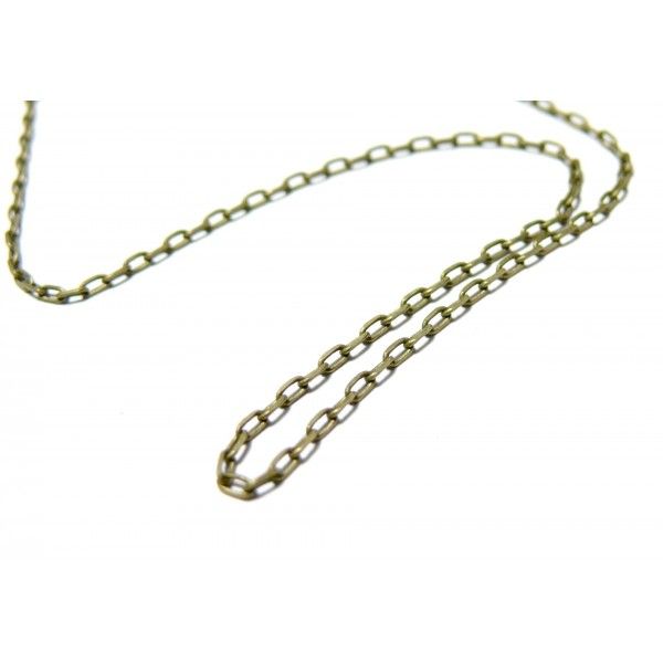 1 mètre Chaine ref PCHC009Y bronze qualité supérieure pour création de bijoux