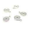 Pendentifs, breloques Spirales métal coloris Argent Antique coloris Argent Antique