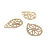 Estampes pendentif connecteur filigrane Goutte 16mm coloris Or Rose
