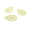 Estampes pendentif connecteur filigrane Goutte 16mm coloris Doré