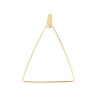 pendentifs Anneaux Connecteur forme Triangle 49mm Acier Inoxydable 304 couleur Doré
