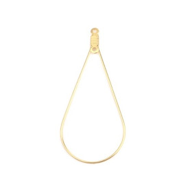 Pendentifs Anneaux Connecteur Goutte 50mm – Acier Inoxydable 304 Doré