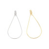 Pendentifs Anneaux Connecteur Goutte 50mm – Acier Inoxydable 304 Doré