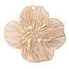 Estampes Filigrane Fleur 21mm Cuivre Doré