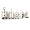 Embouts pour Cordon  304 ACIER INOXYDABLE 10 par 3mm coloris Argent
