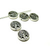 Perles intercalaires ARBRE metal couleur ARGENT ANTIQUE