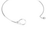Bracelet Jonc 22 cm maille en Acier Inoxydable 304 coloris Argenté