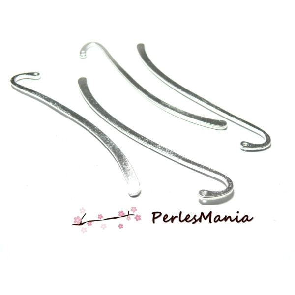 Marques page Simple à customiser metal couleur Argent Vif