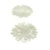 Estampes Filigrane Fleur 21mm Cuivre Argent Platine