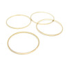 pendentifs grand anneau connecteur fermé rond 30mm Laiton couleur Doré