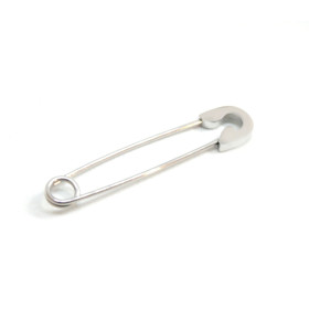 HS1179197P PAX 1 Pendentif Epingle de sureté 39mm en Acier Inoxydable 201 Coloris Argent Platine