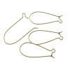 Boucle d'oreille dormeuses 35 par 15 mm métal couleur BRONZE