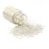 Flacon d'environ 2000 Perles de rocaille en verre Blanc 2mm 30gr, DIY