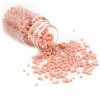 Flacon d'environ 2000 Perles de rocaille en verre Vieux Rose 2mm 30gr.