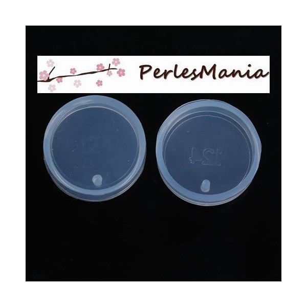 1 MOULE EN SILICONE pendentif ROND 28mm utilisation FIMO RESINE S1184185