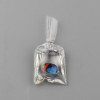 Pendentifs Poisson Aquarium dans sachet 50mm avec attache coloris Argent