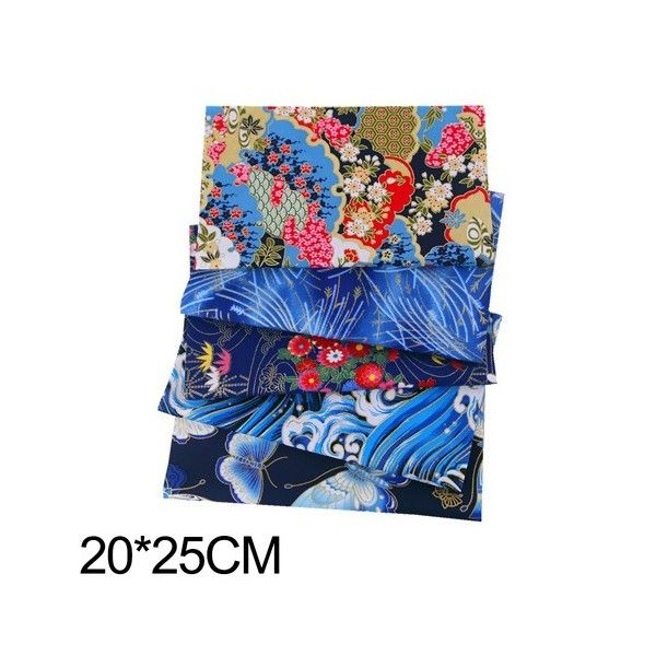 Coupons de Tissu 100% COTON  20 x 25 cm Tissu Motifs Japonisant