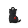 Estampes pendentifs Chat style emaillé Noir 16mm