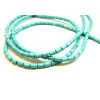 Tubes turquoise reconstituées 4 par 6mm Turquoise Coloris 13