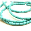 Tubes turquoise reconstituées 4 par 6mm Turquoise Coloris 13