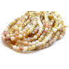 Perles 6mm Agate Craquelé Effet Givre Beige Caramel Coloris 02