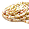 Perles 6mm Agate Craquelé Effet Givre Beige Caramel Coloris 02